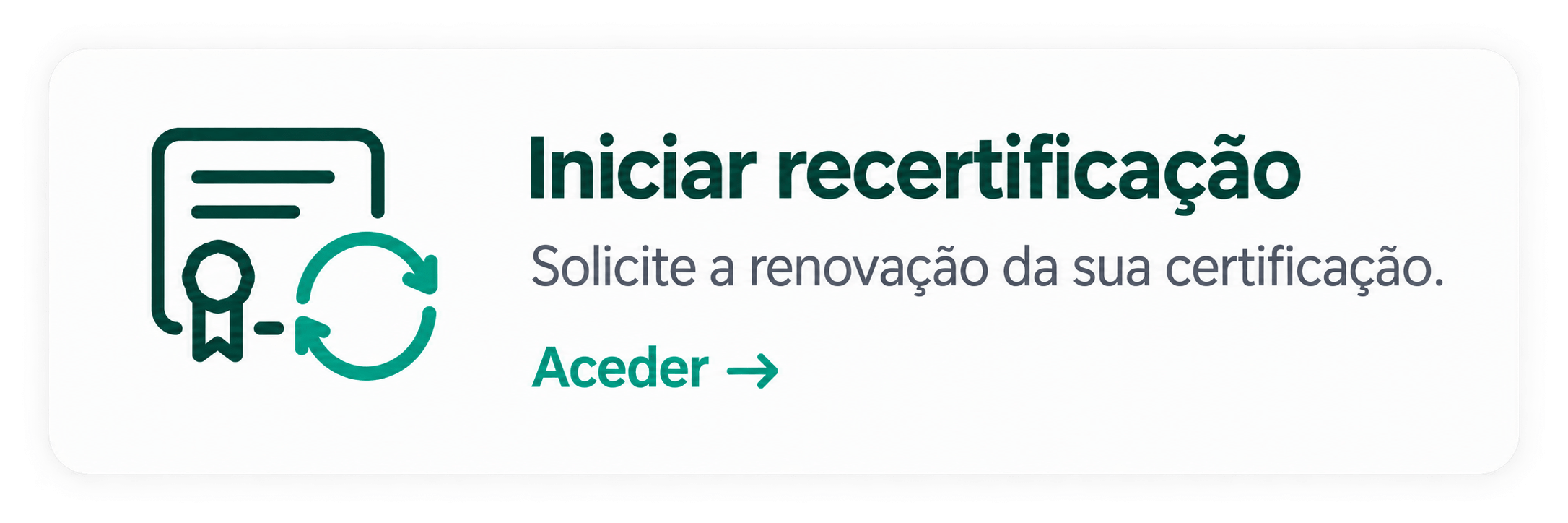 Iniciar Recertificação