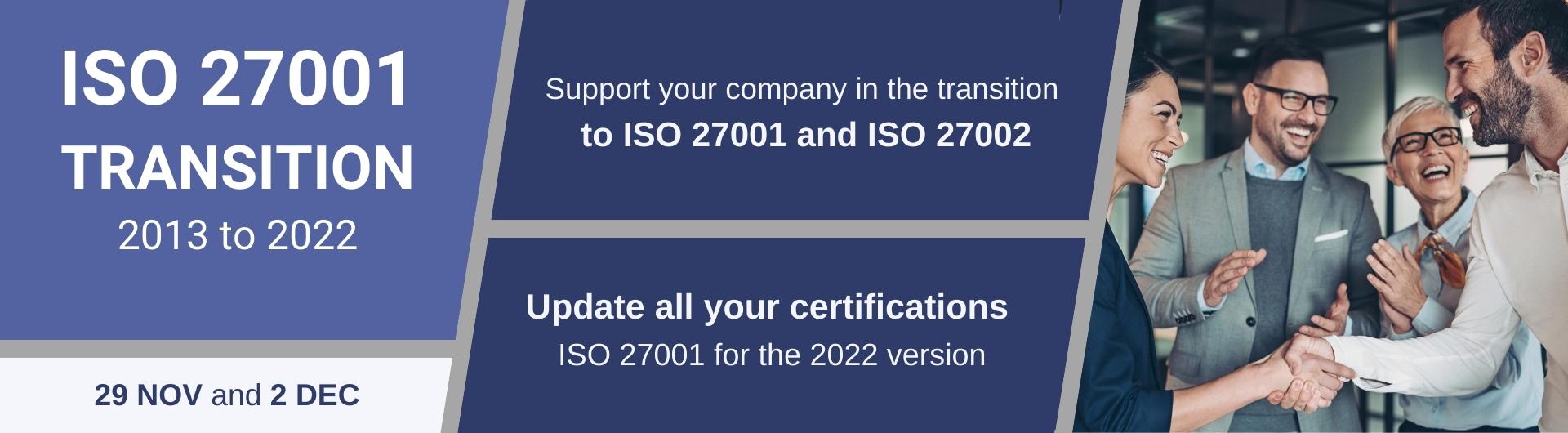 Banner ISO 27001 Transition ENG